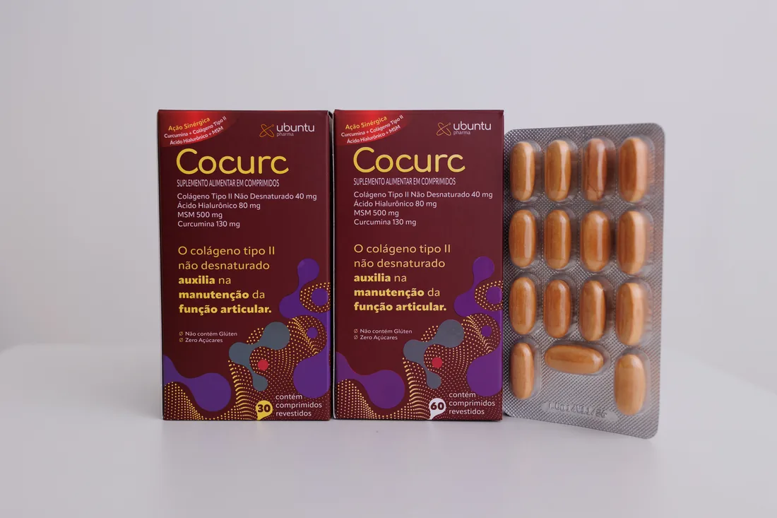 Cocurc, embalagem do suplemento alimentar